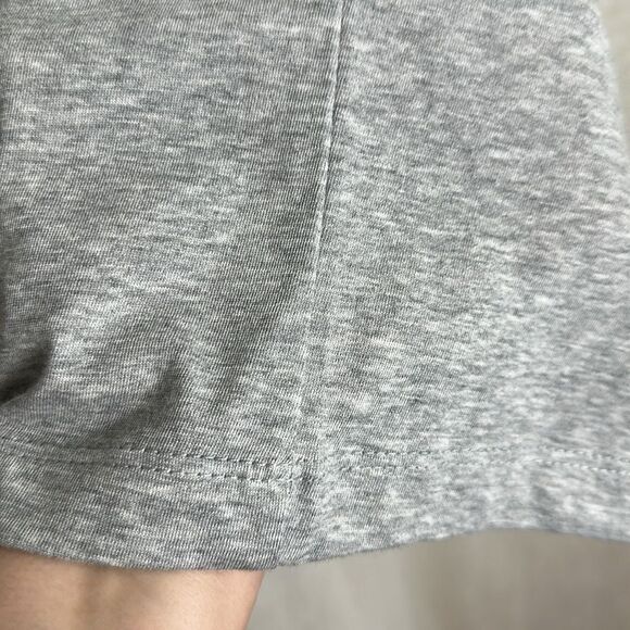 Nike XL Heather Gray Men’s Training Crew Short Sleeve Cotton Blend Tee - Picture 5 of 8